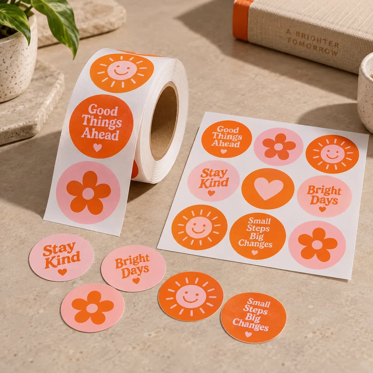 Circle stickers: Voqado product styling