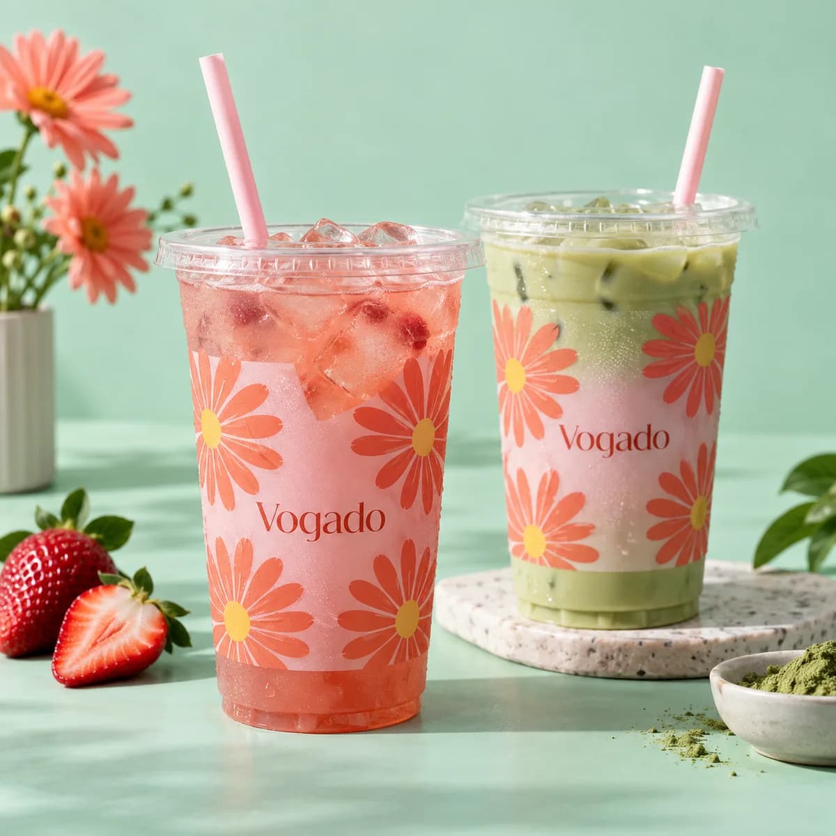 Cold cups from the Voqado catalog, shown as a design concept.