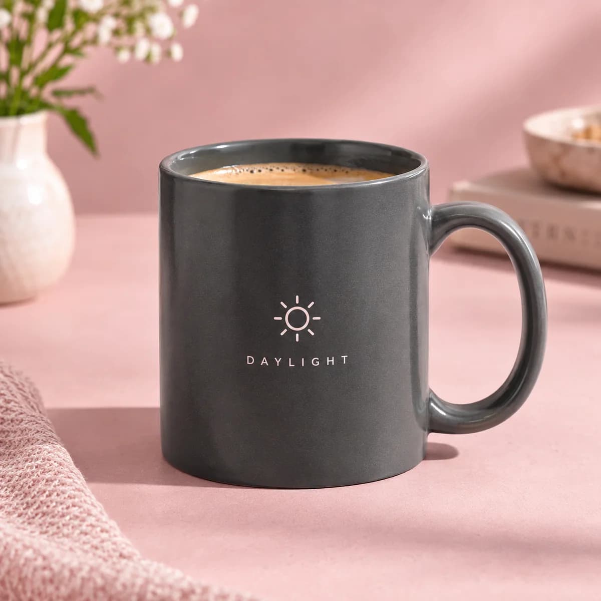 Custom mugs from the Voqado catalog, shown as a design concept.