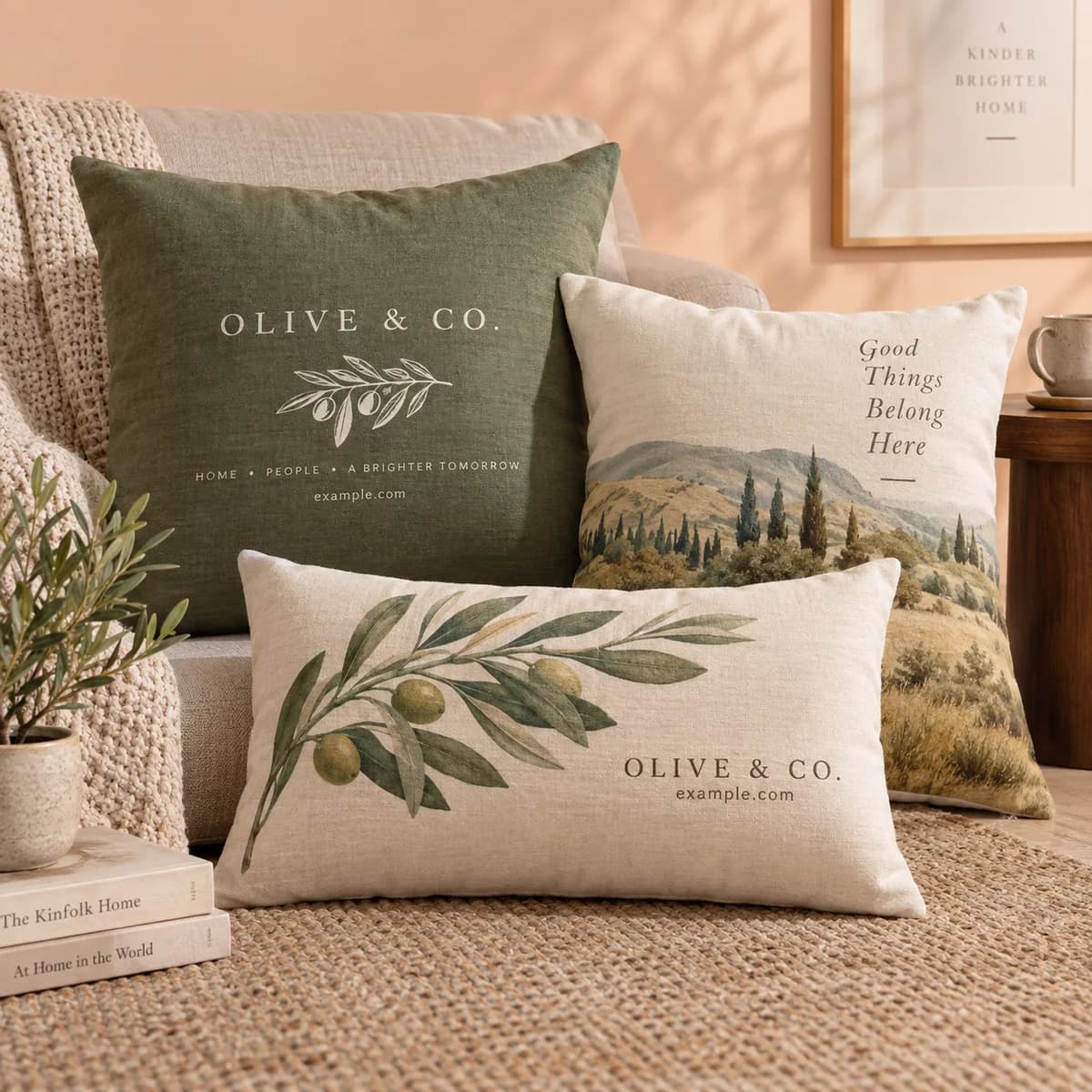 Custom pillows: Voqado product styling