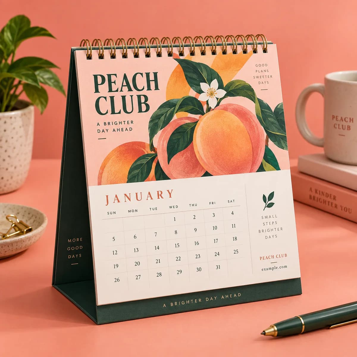 Desk calendars: Voqado product styling
