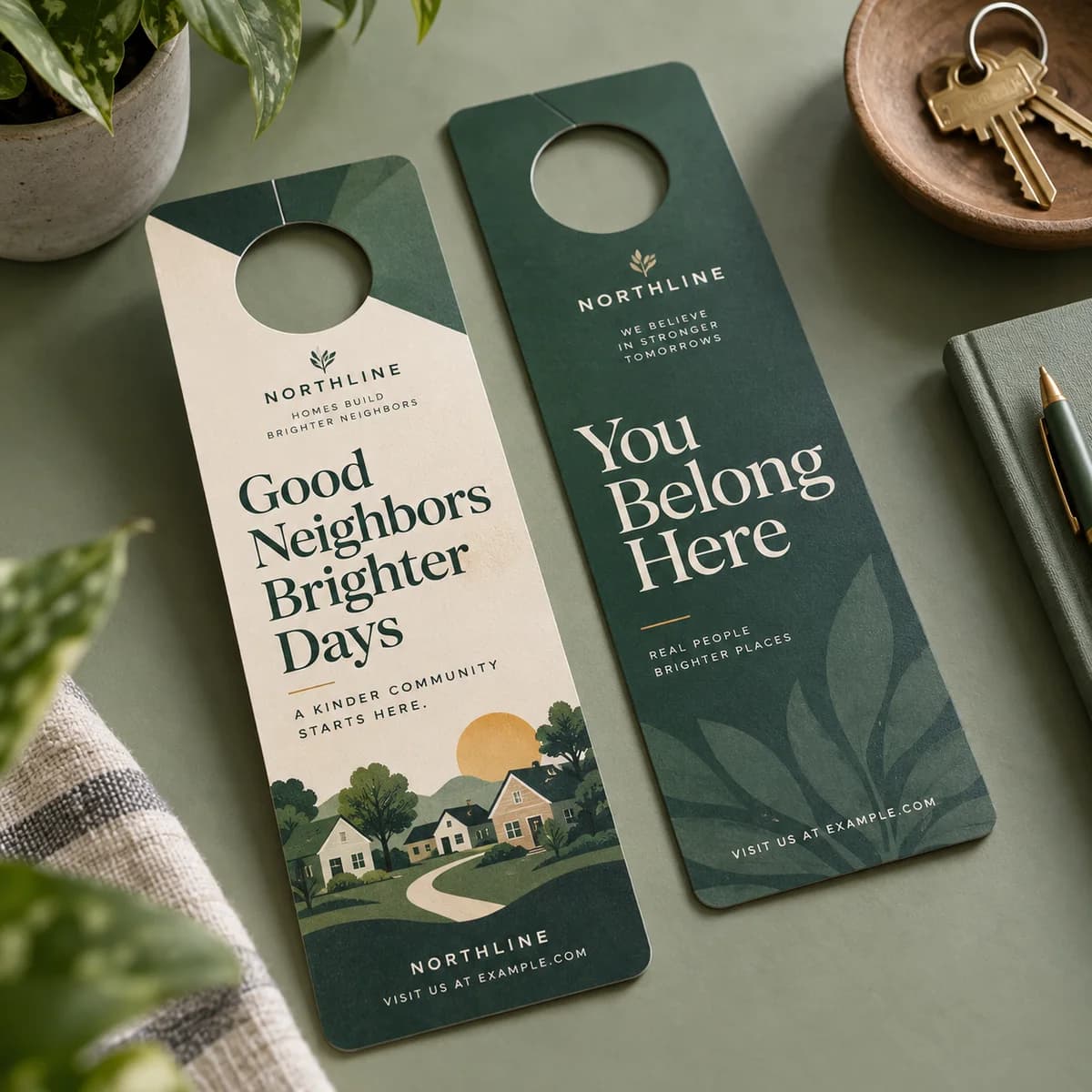 Door hangers: Voqado product styling
