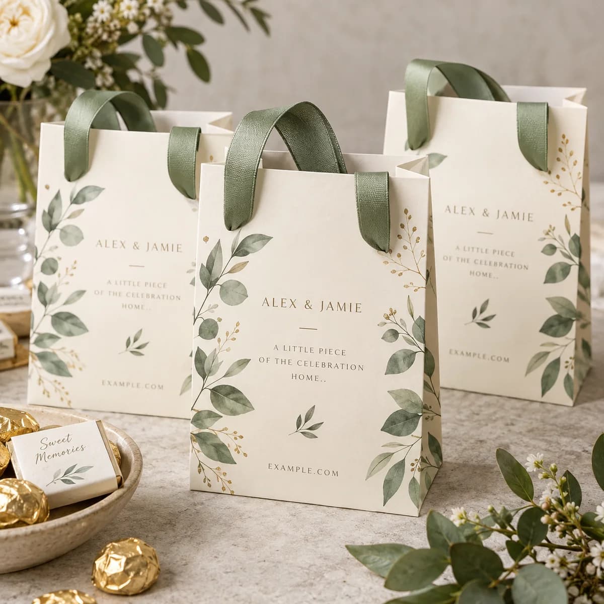 Favor bags: Voqado product styling