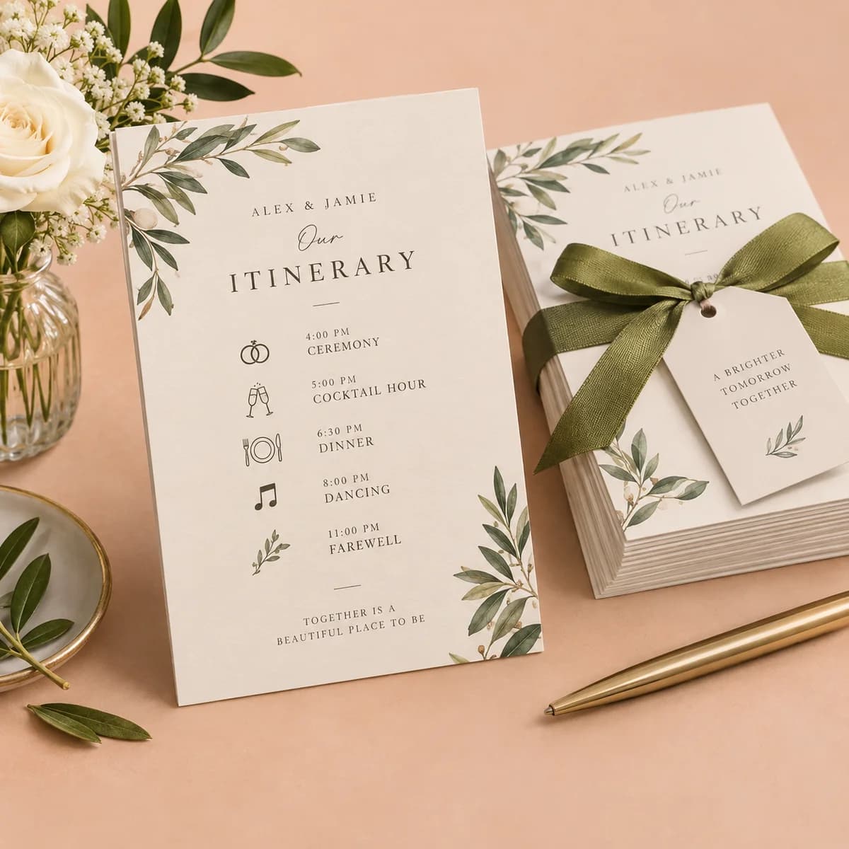 Itinerary cards: Voqado product styling