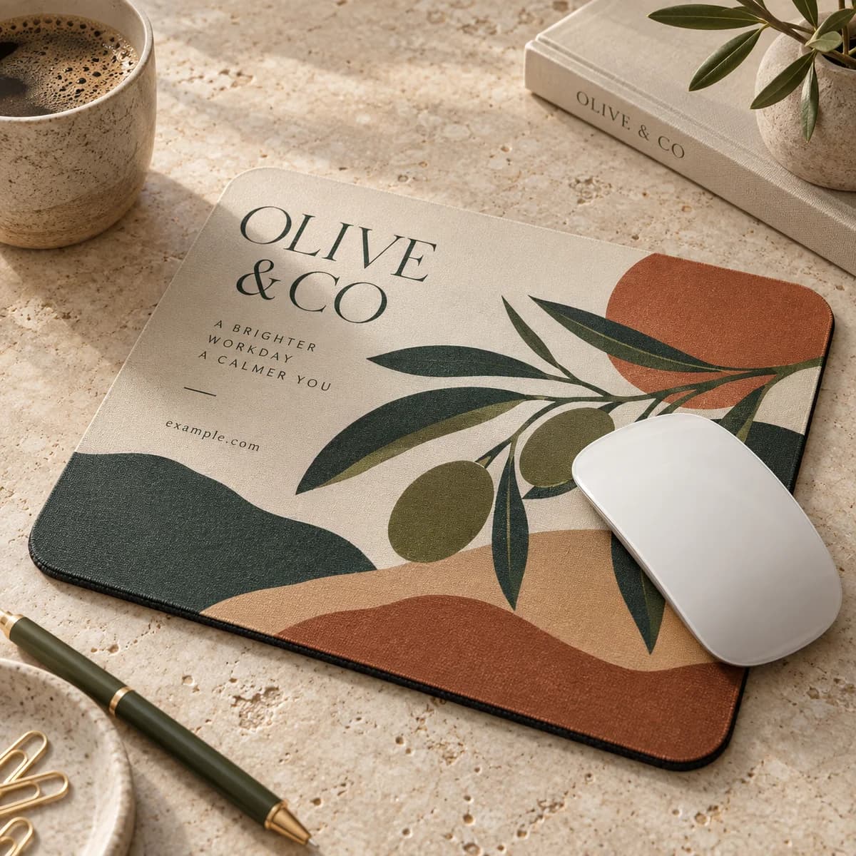 Mouse pads from the Voqado catalog, shown as a design concept.
