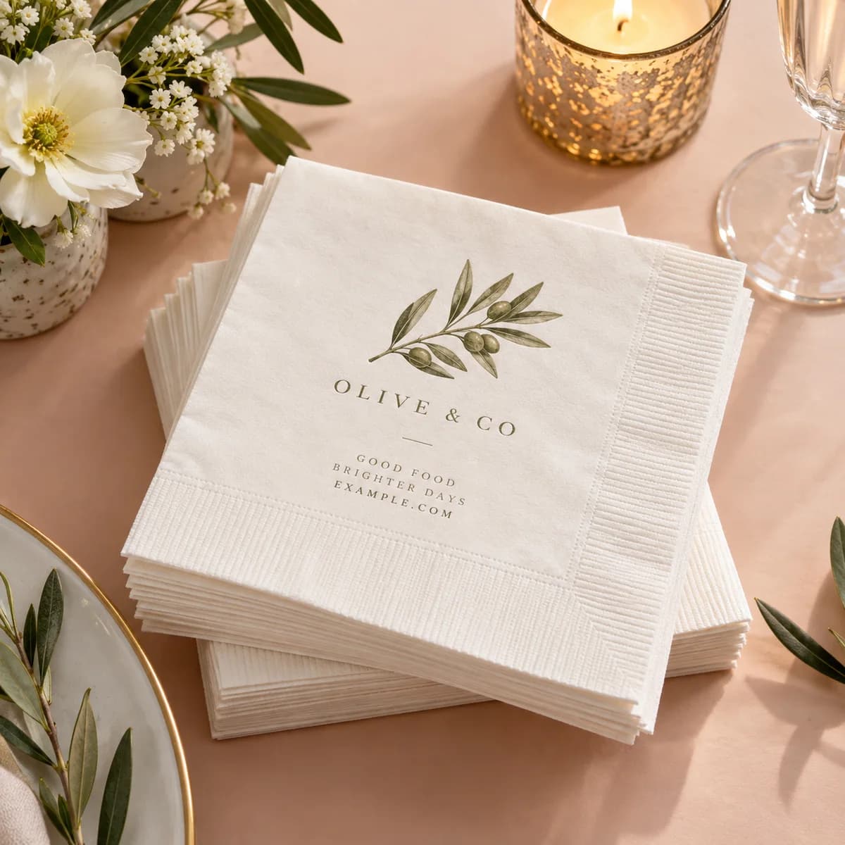 Paper napkins: Voqado product styling