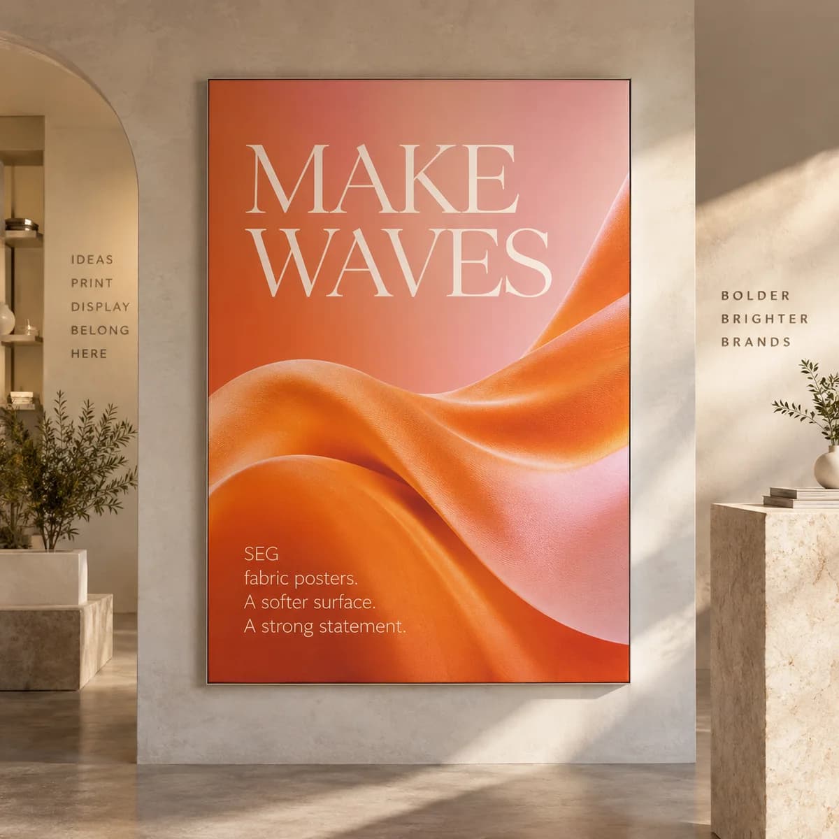 SEG fabric posters: Voqado product styling