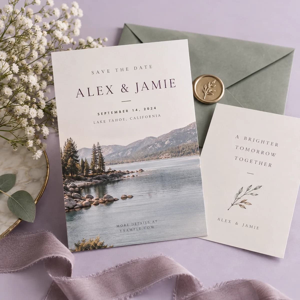Save the date cards: Voqado product styling