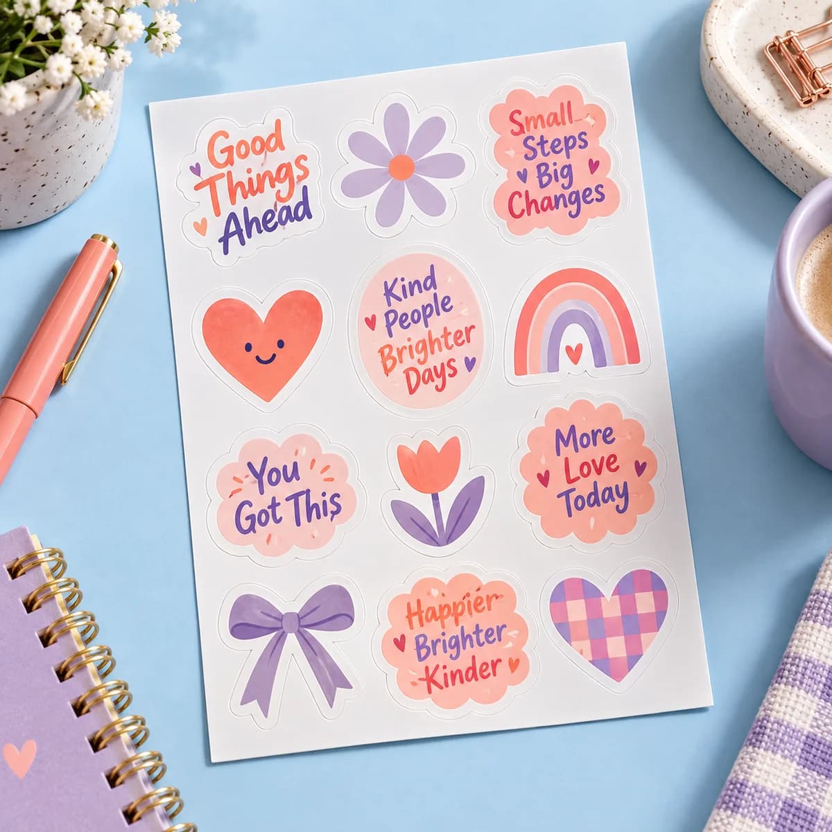Sheet stickers: Voqado product styling