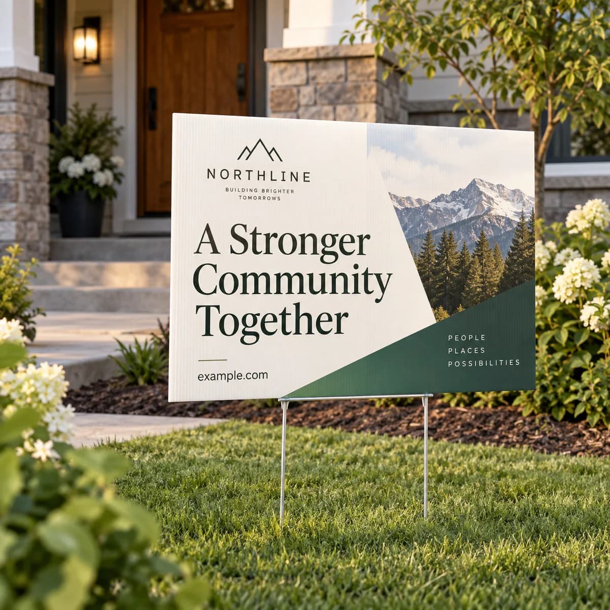 Yard signs: Voqado product styling