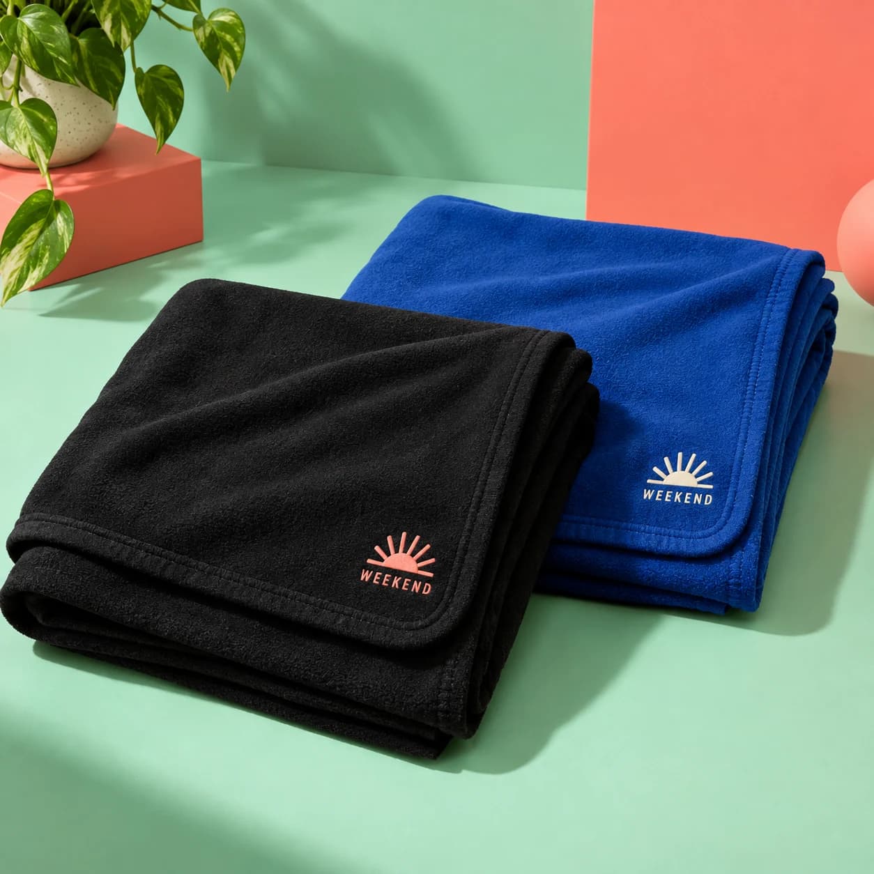 Voqado Cozy Fleece Home Blanket, Studio branding concept