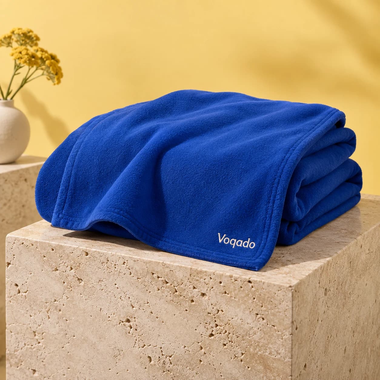 Voqado Cozy Fleece Home Blanket, Voqado branding concept